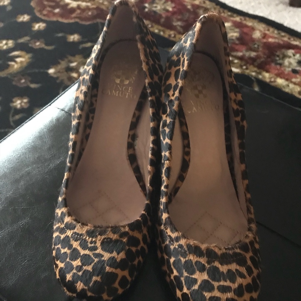 Cheetah print wedges